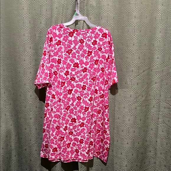 Lands' End Tops - Land’s End Pink and White Floral Top NWT